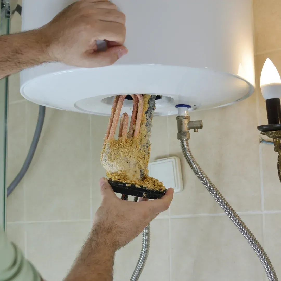 Hard water problems in the water heater