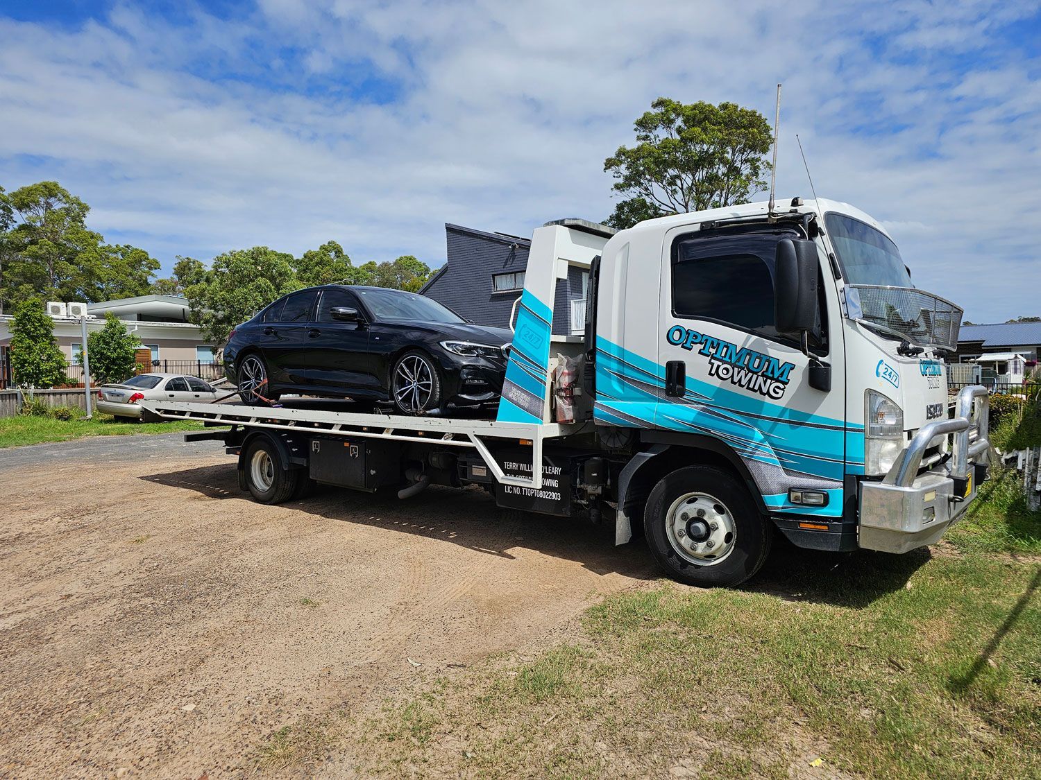 Black Car On A Tow Truck In Nowra