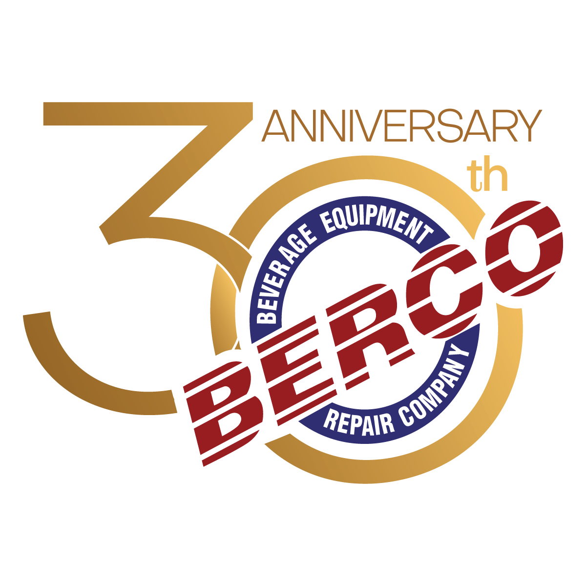 The logo for berco beverage equipment repair company