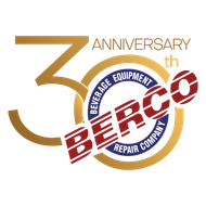 The logo for berco beverage equipment repair company