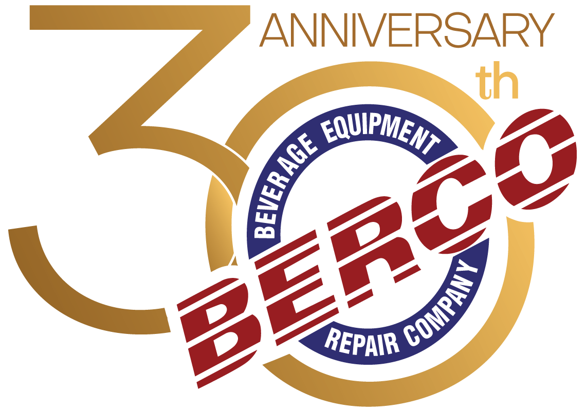 The logo for berco beverage equipment repair company