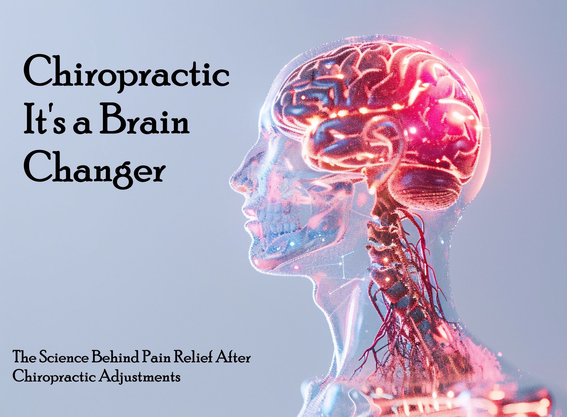 A poster that says chiropractic it 's a brain changer