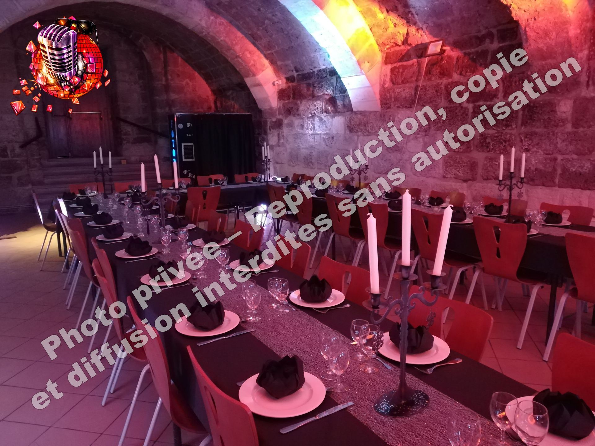 berzy le sec salle du chateau gothique soirée mariage anniversaire
eclairage led decoratif jean eric dj animation
