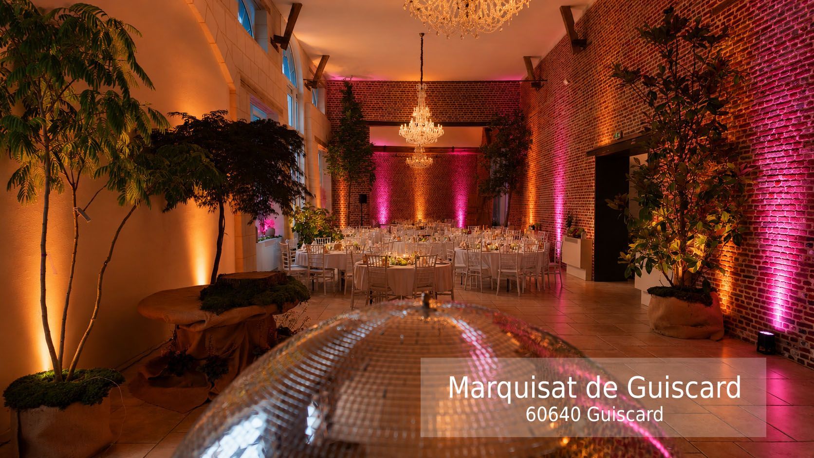 le marquisat de guiscard 60 mariage jean eric dj animation decoration ambiance led