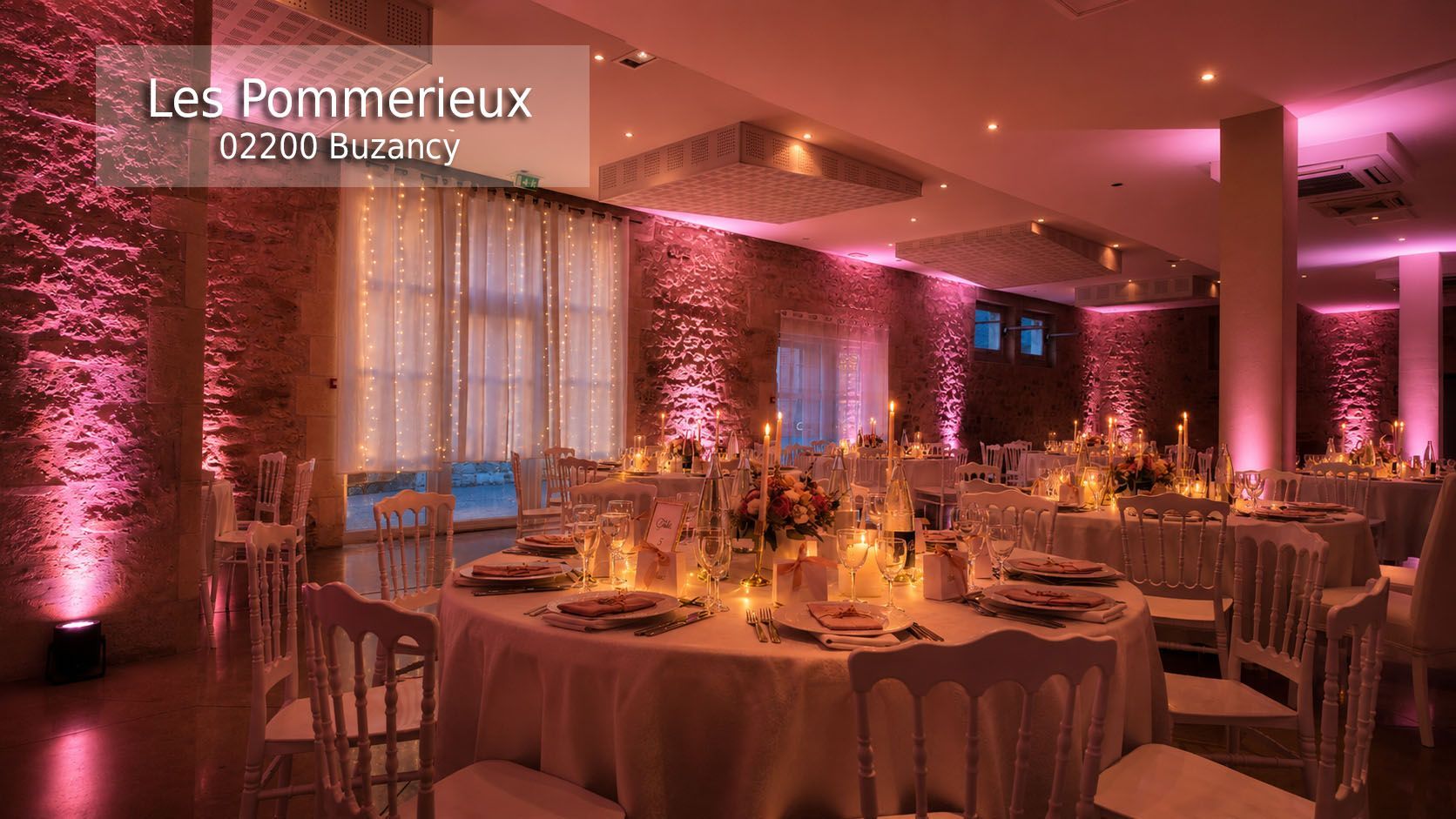 domaine des pommerieux 02200 Buzancy mariage jean eric dj animation decoration ambiance led