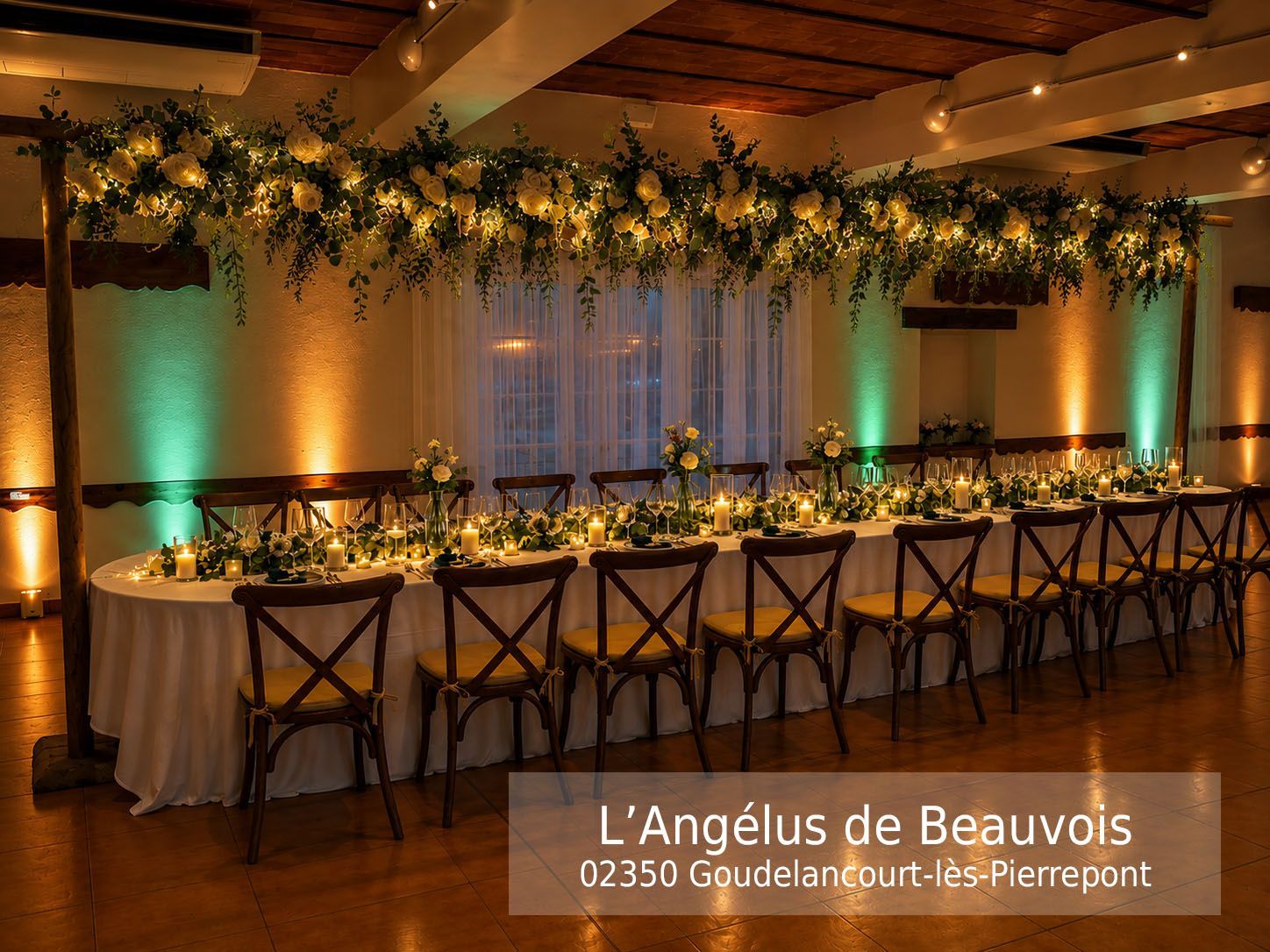 l'angelus de beauvois 02350 Goudelancourt-lès-Pierrepont aisne jean eric dj animation mariage decoration ambiance led