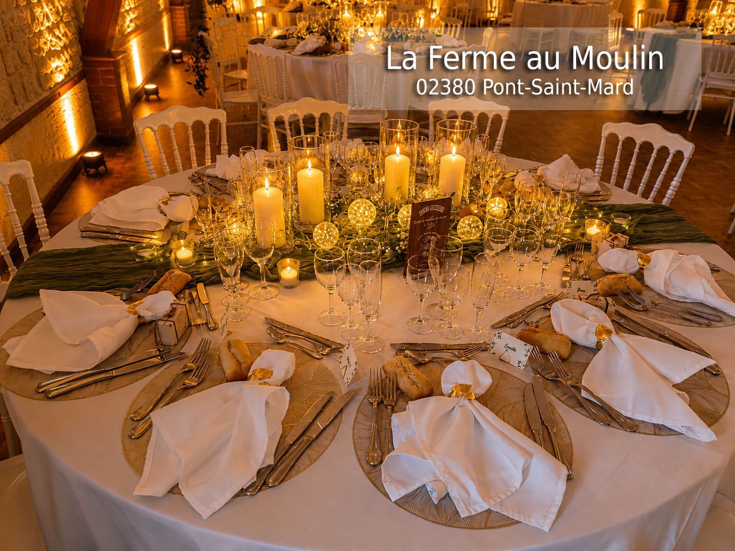 la ferme au moulin 02380 Pont-Saint-Mard mariage jean eric dj animation aisne decoration ambiance led