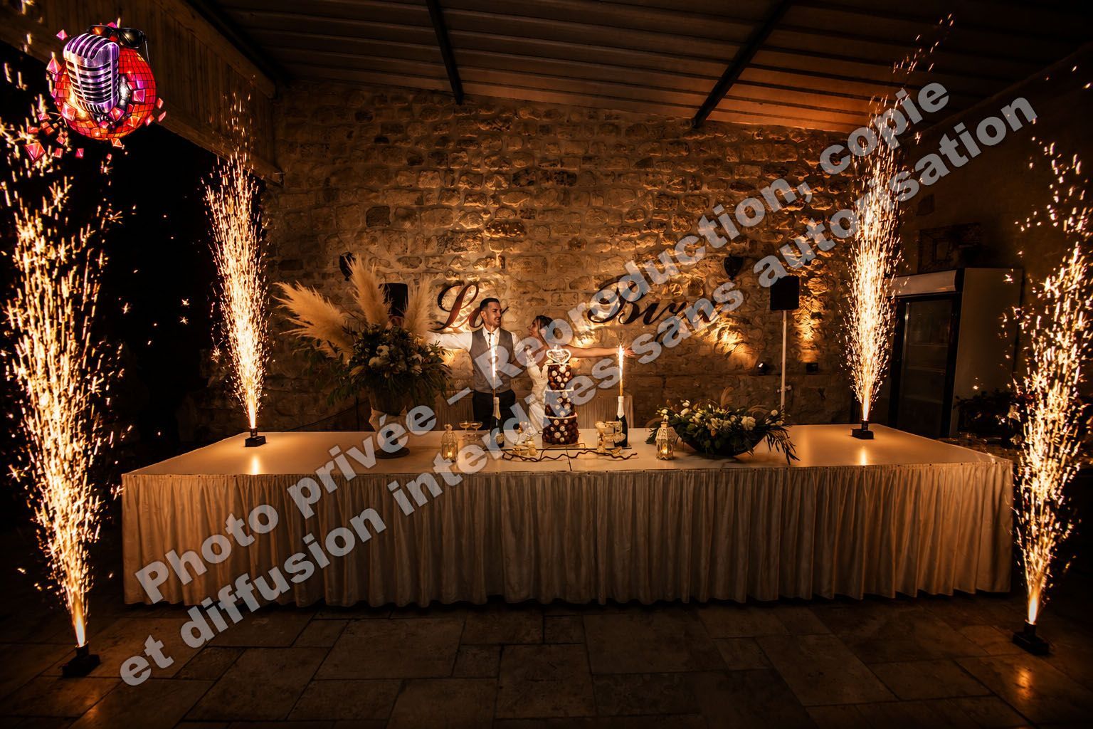 la ferme de la biza mariage missy sur aisne 02 aisne jean eric dj animation jets de scène mariage