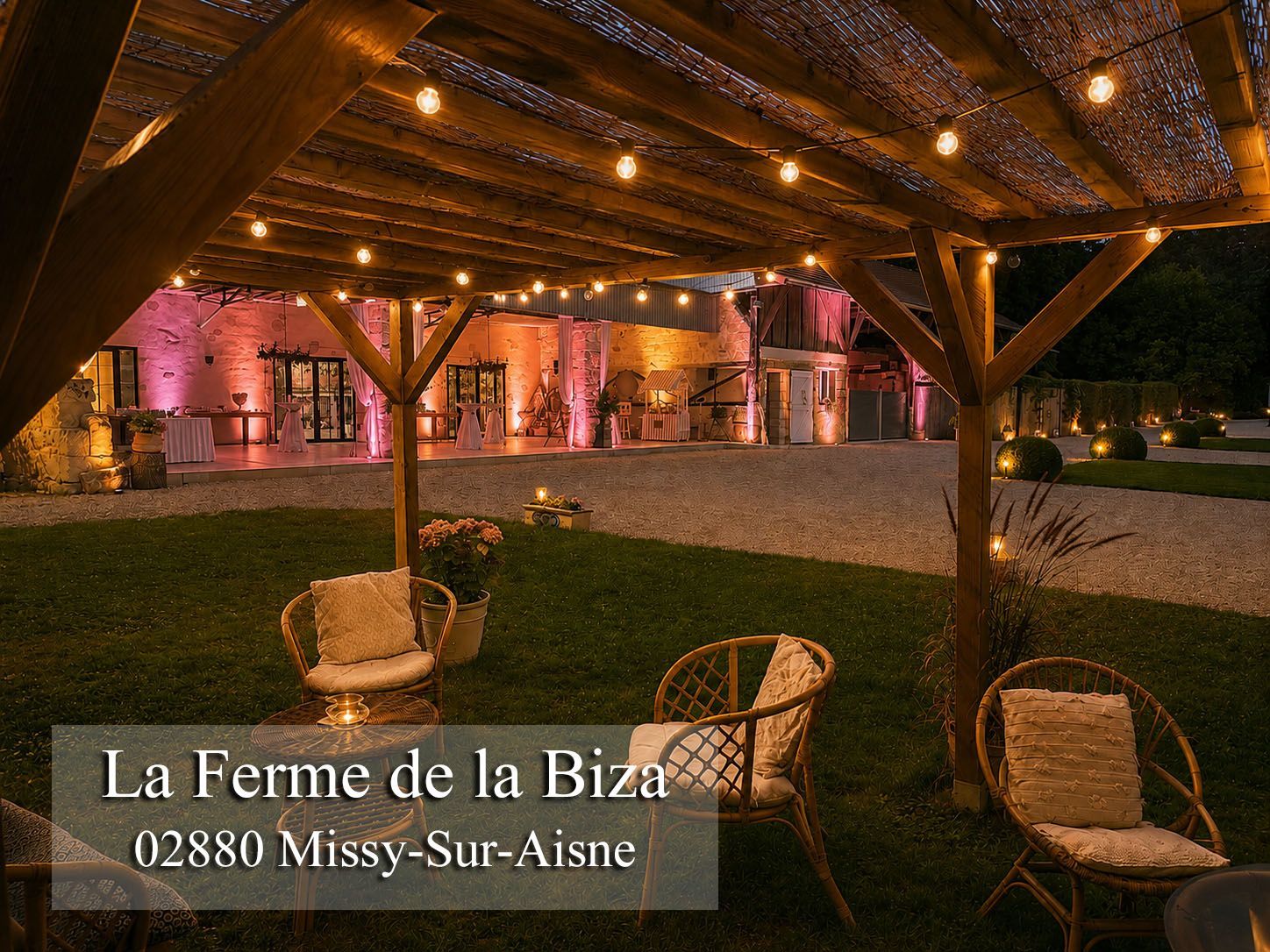 la ferme de la biza jean eric dj animation mariage missy sur aisne oise marne decoration ambiance led