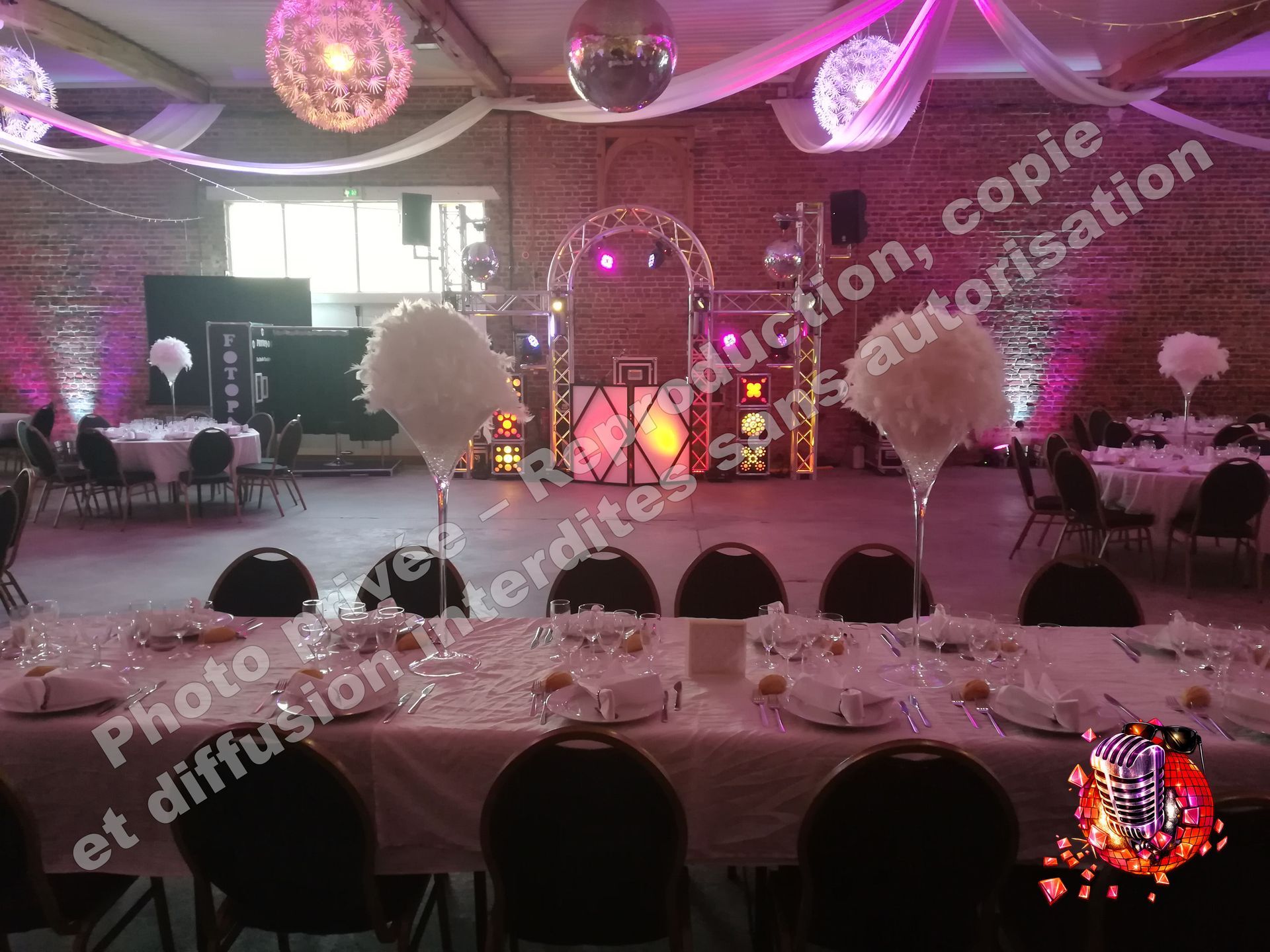 domaine du mont rouge mariage aisne rogecourt borne selfie photomaton festif éclairage led décoration