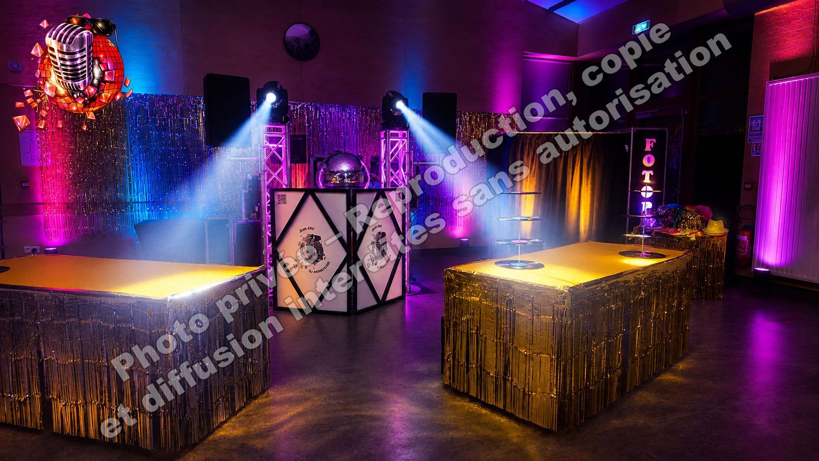Salle du petit pré Noyant Aconin 02200 jean eric dj animation anniversaire soirée des années 80