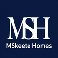 MSH Skeete Homes logo on a dark blue background, with white serif initials and company name