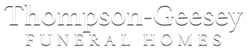 Thompson-Geesey Funeral Homes logo.