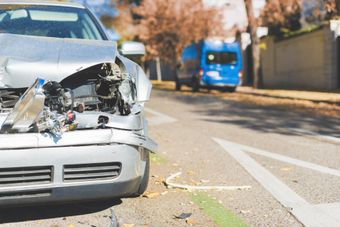 Gray Car Wrecked — Brownsville, TX — Carré Law Firm Gray Car Wrecked — Brownsville, TX — Carré Law Firm