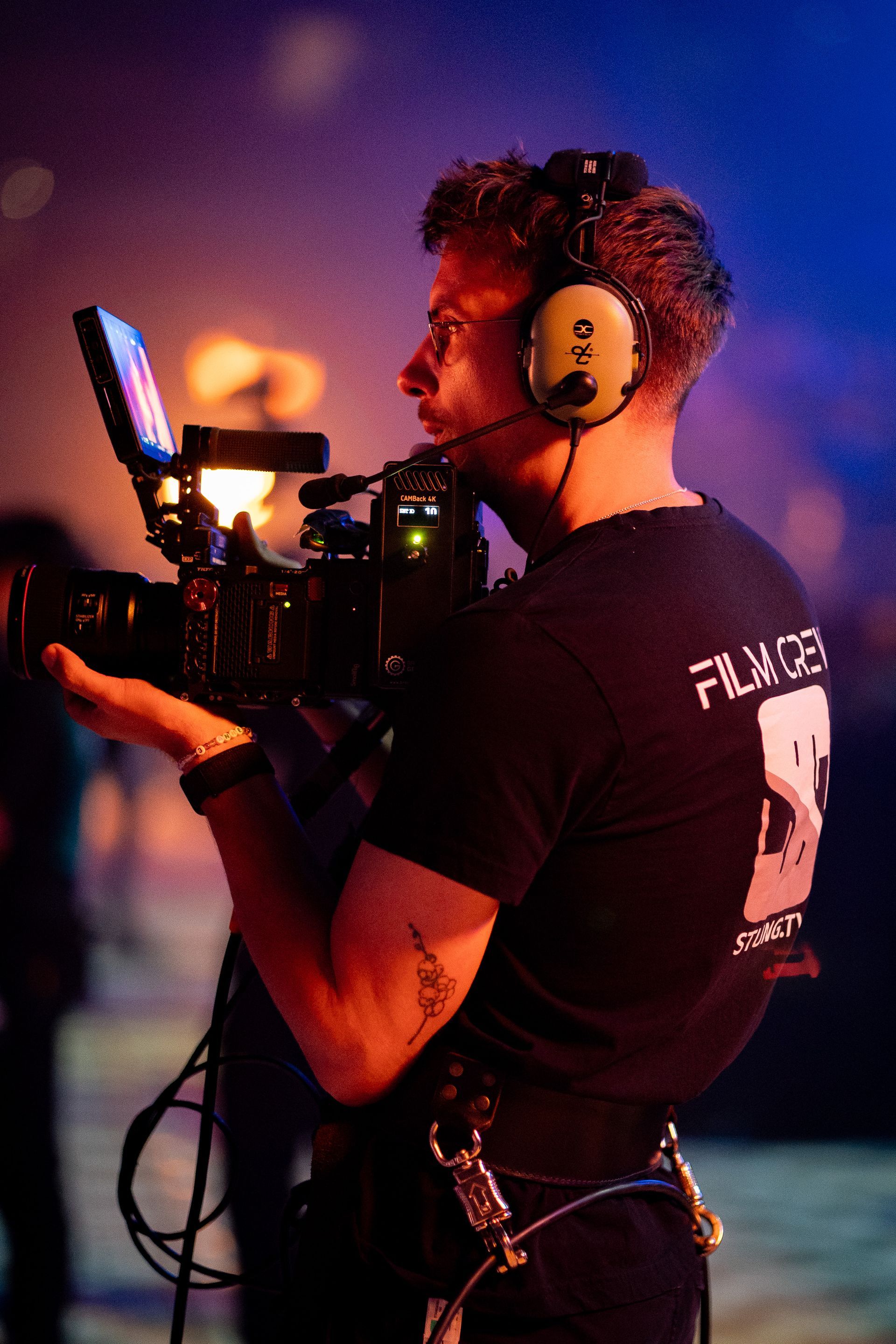 Een behind the scenes foto van AMF in de arena