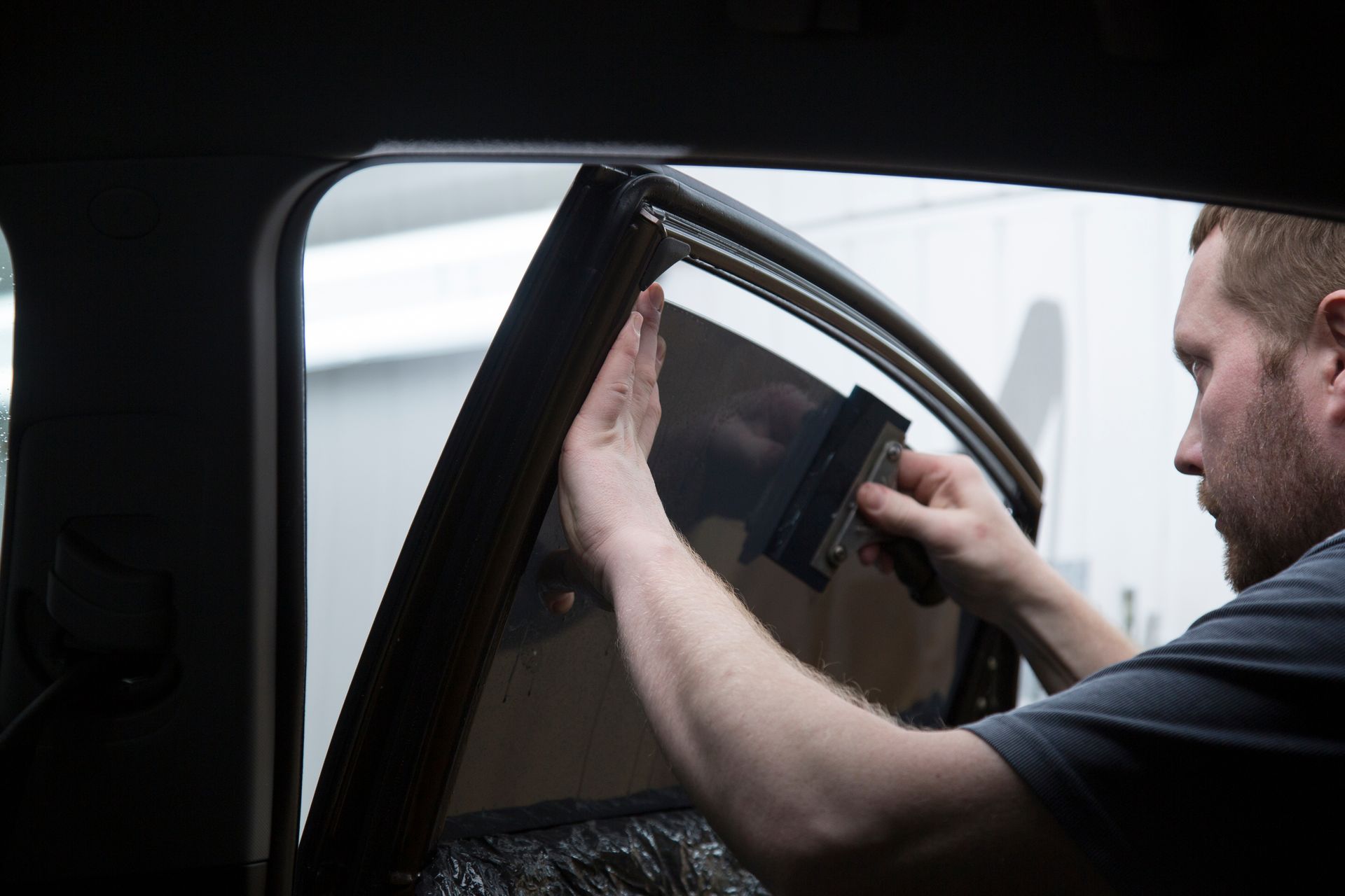Tinting of car windows.
