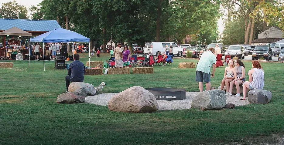 Image of Interurban Park's firepit area