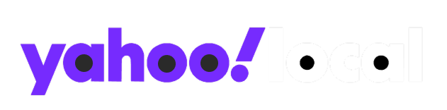 Yahoo! logo in purple with the word