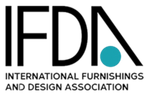 IFDA logo: Black letters IFDA with teal circle, 