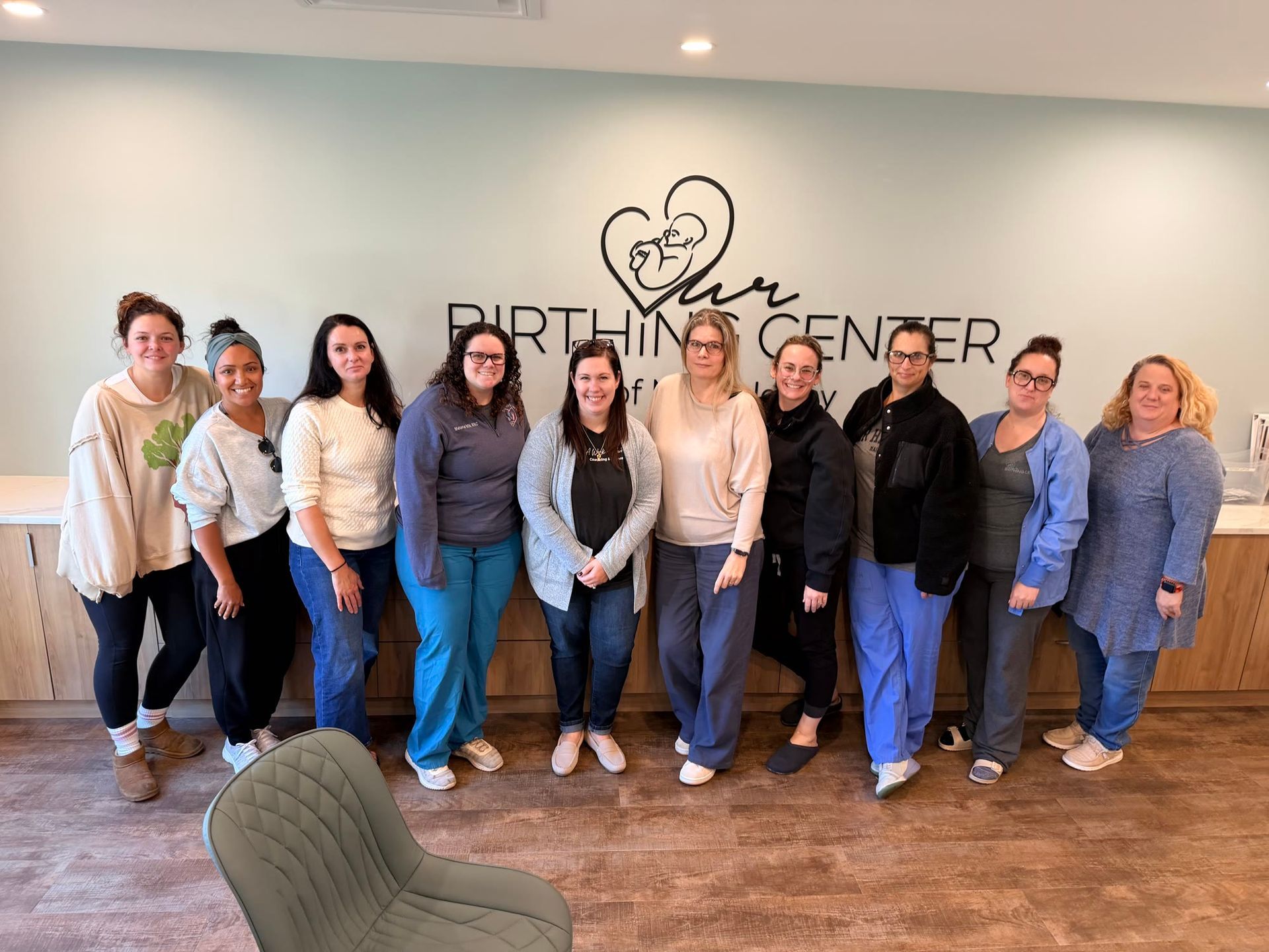 A Work of Heart team at a hospital birthing center, perinatal mood and anxiety disorder training in NJ