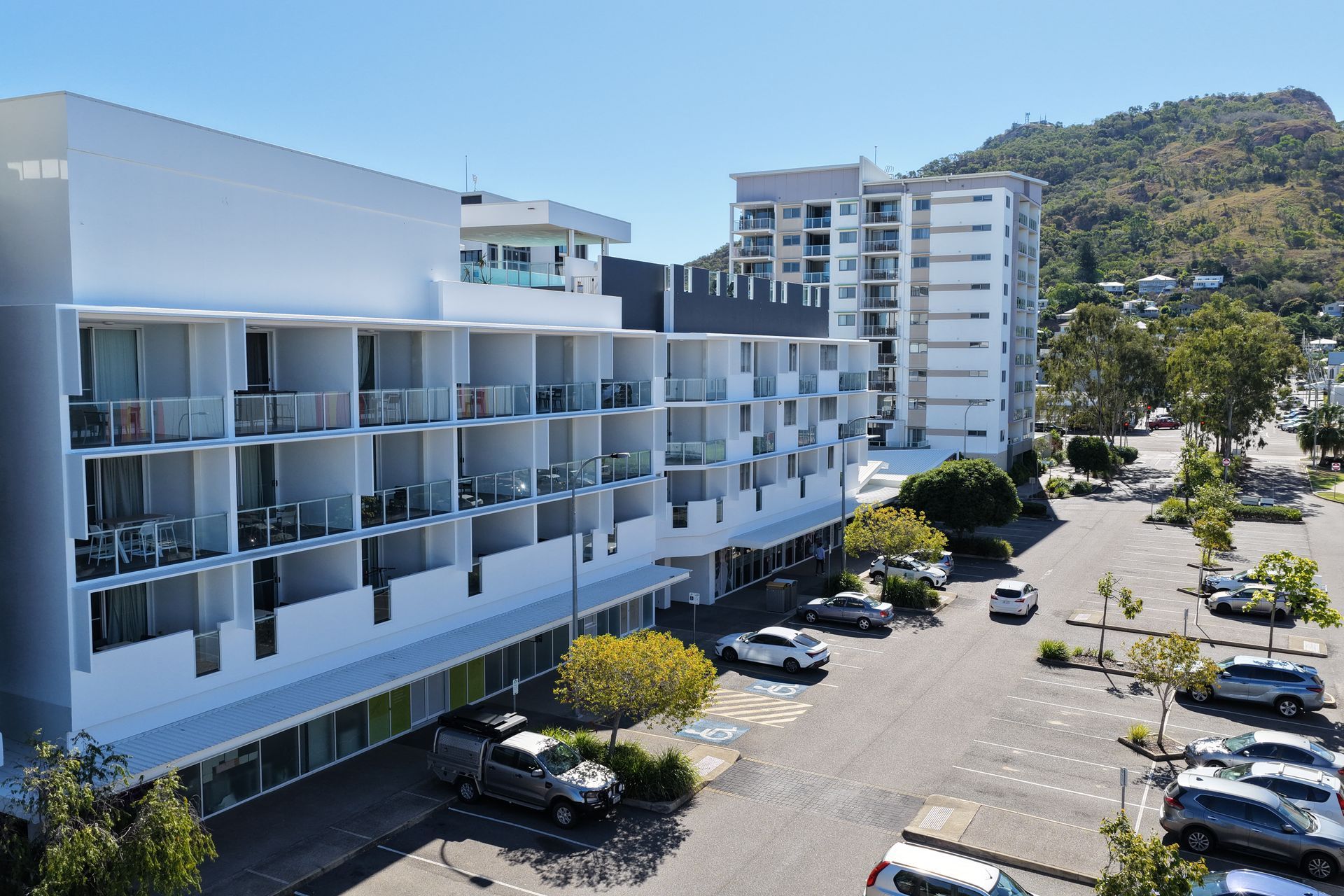 Modern White Apartment Building — UAScend Aerial Solutions in Townsville, QLD