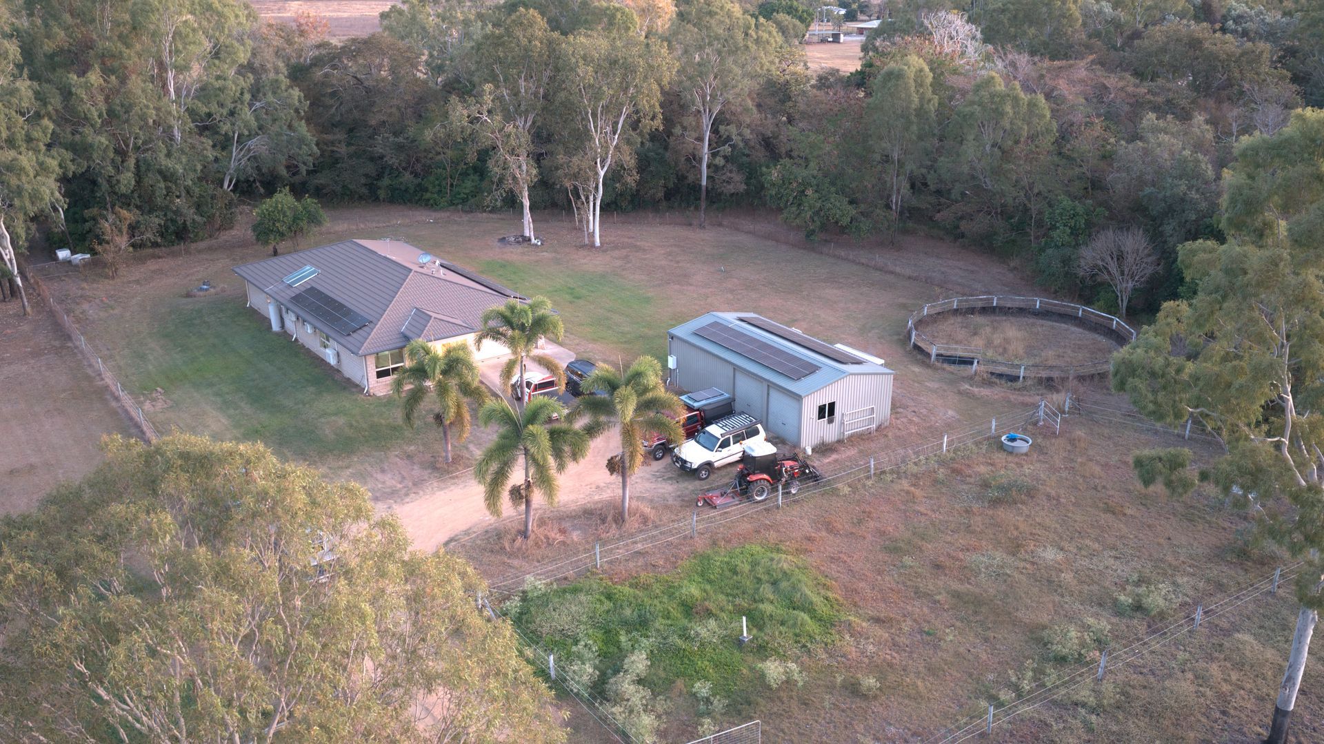 Aerial View of a Rural Property With a House — UAScend Aerial Solutions in Townsville, QLD