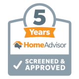 HomeAdvisor logo: gray and orange