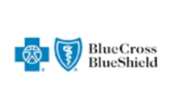 Blue Cross Blue Shield logo in blue with white text
