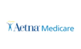 Aetna Medicare logo in blue with a yellow accent