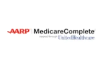 AARP MedicareComplete logo with UnitedHealthcare text on white background