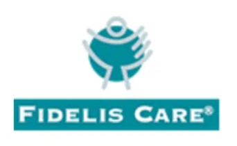 Fidelis Care logo with teal stylized figure above the name in a teal box