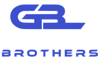 Blue “GB” logo above the word “BROTHERS” on a white background