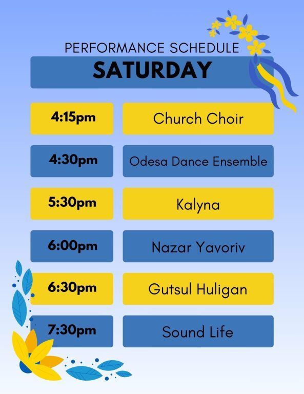 Saturday Schedule