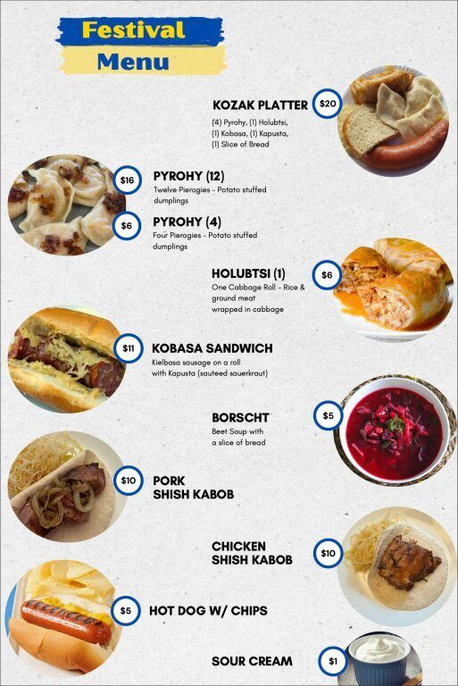 Festival Menu Festival Menu