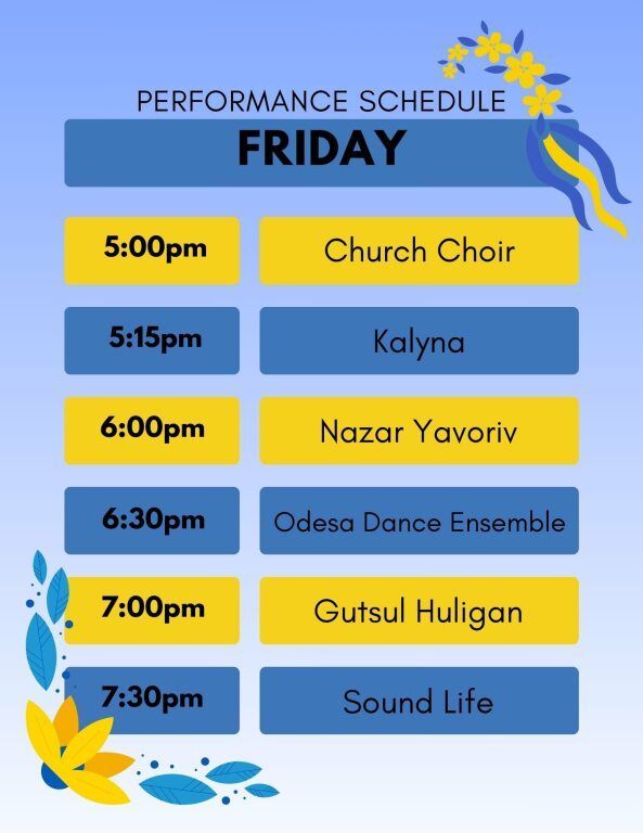 Friday Schedule