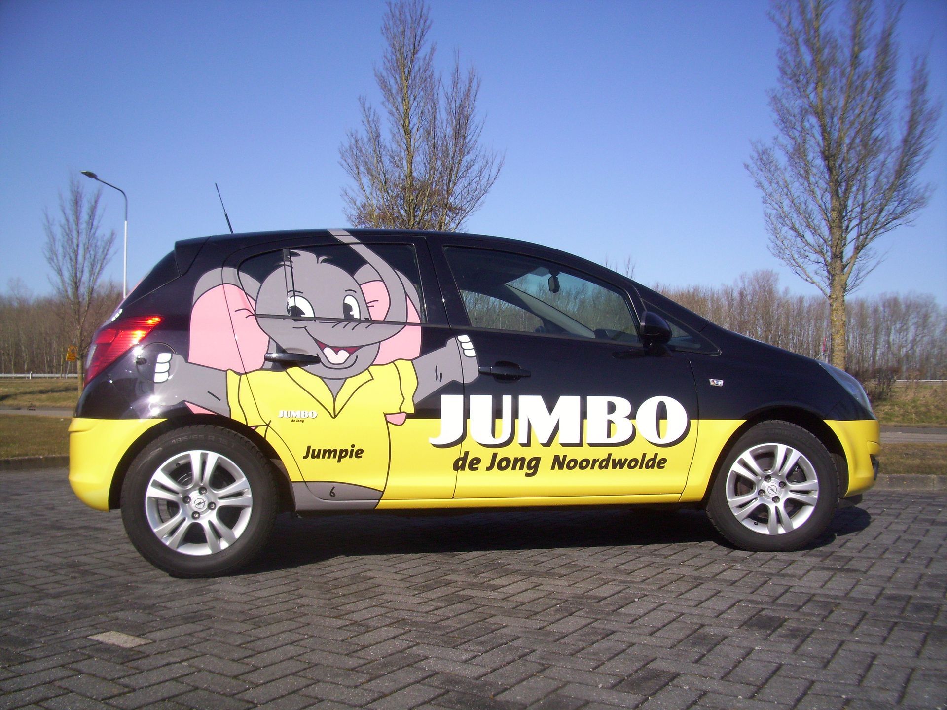Autoreclame - Jumbo de Jong Noordwolde