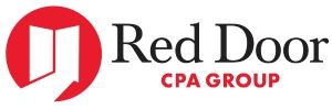 Red Door CPA logo with Red and Black
