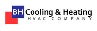 BH Cooling & Heating HVAC Company logo with blue, black, and red text