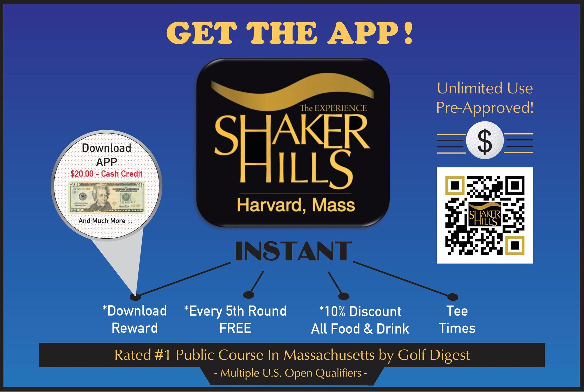 An advertisement for shaker hills in harvard mass