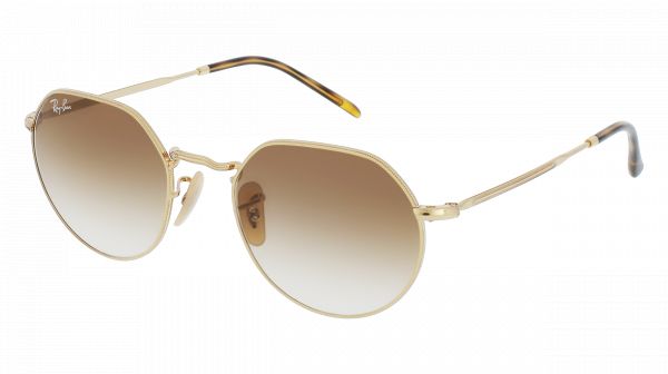 Un par de gafas de sol redondas con lentes marrones sobre un fondo blanco.