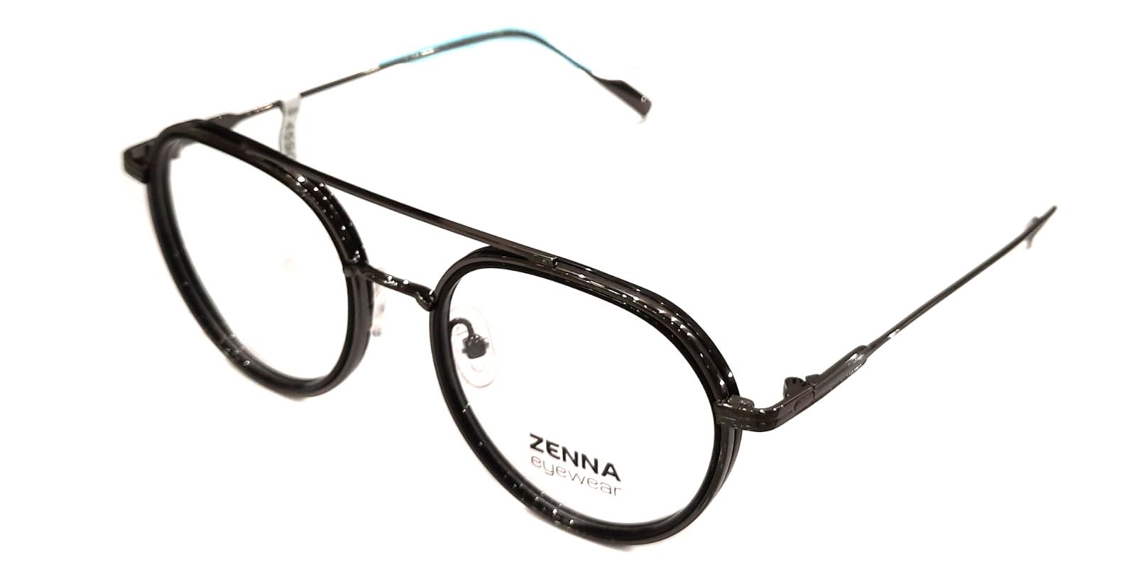 Un par de gafas negras sobre un fondo blanco.