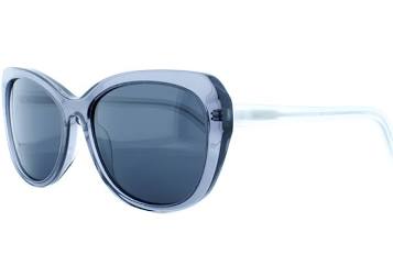 Un par de gafas de sol sobre un fondo blanco.
