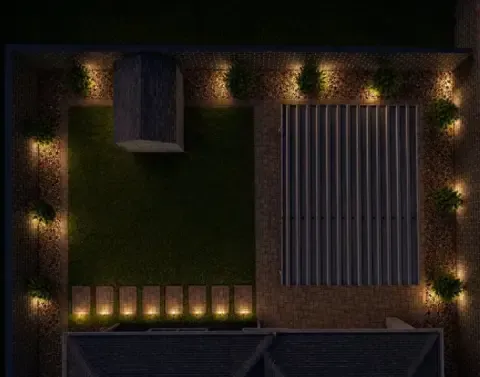 Custom 3D landscape plan visualizing a property's proposed outdoor design