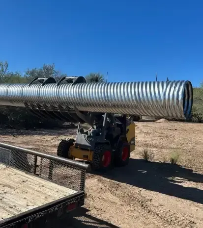 Landscape drainage and runoff control in Black Canyon City, AZ