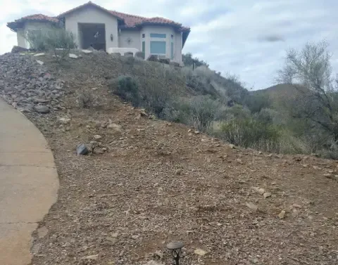 Landscape maintenance service caring for a property's outdoor areas