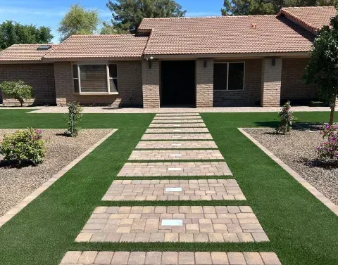 Landscape planning design showing the proposed arrangement of an outdoor space