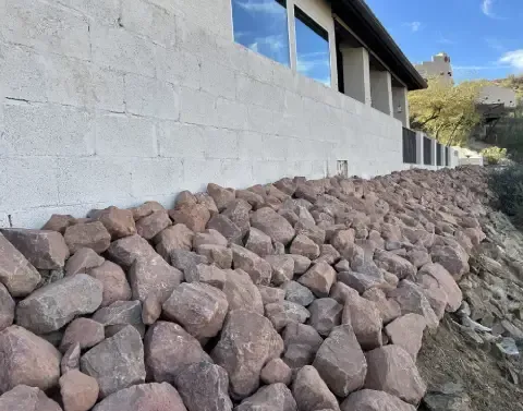 Residential landscape grading preparing a yard for improved drainage