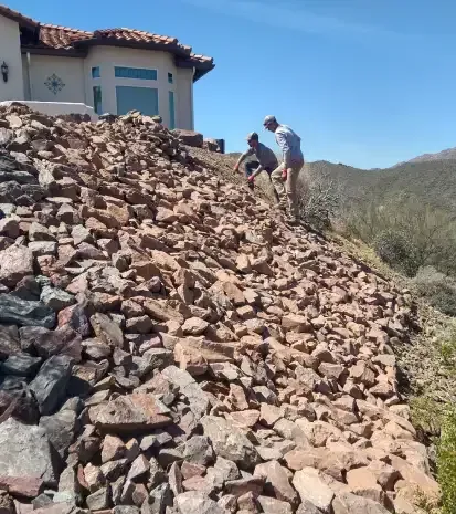 Slope grading and soil erosion prevention in Black Canyon City, AZ