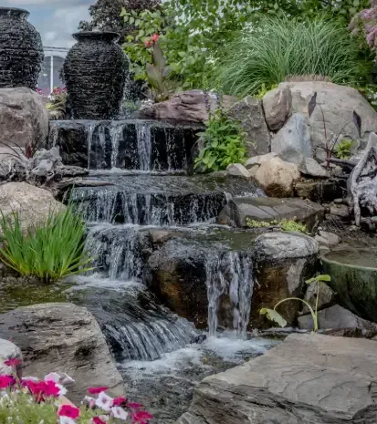 Water feature installation in Black Canyon City, AZ
