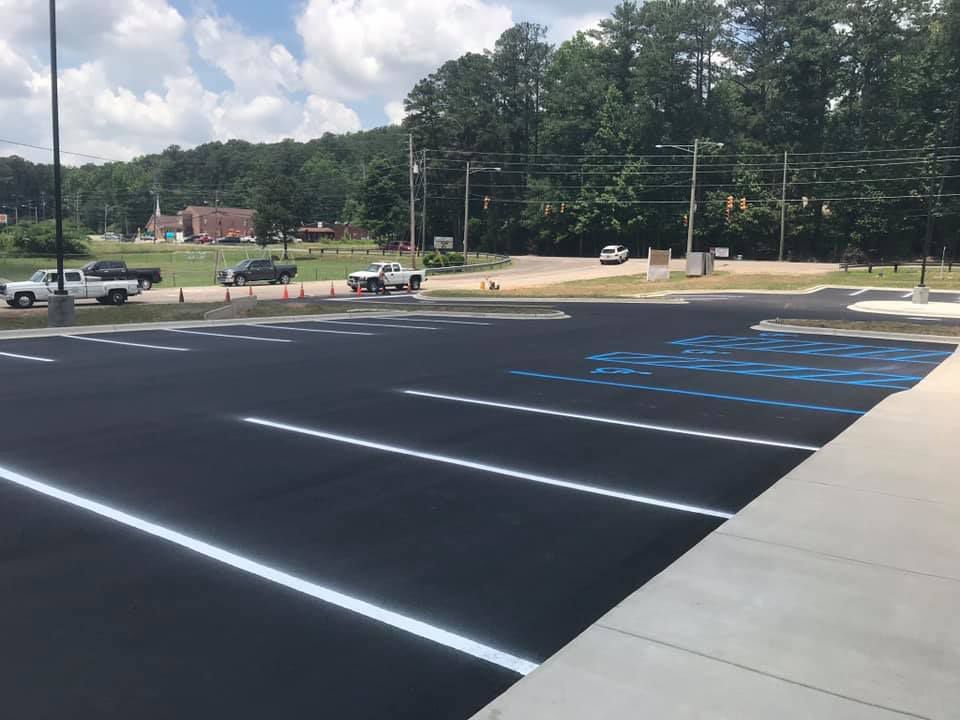 Rectangular Parking Lot — Pinson, AL — Campbell's Paving, Asphalt & Concrete, LLC